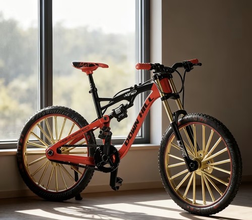Metal mountain bike model - metal,