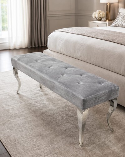 Louise silver pewter velvet - silver,