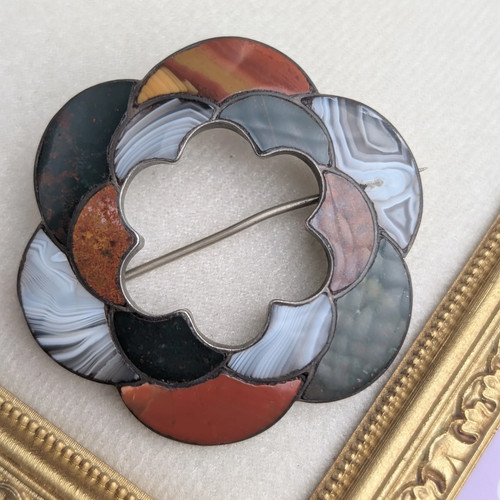 Antique scottish agate - scottish, rose