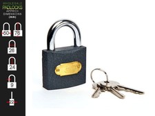 6 x Tri Circle Keyed Alike 50mm Iron Lock Padlocks