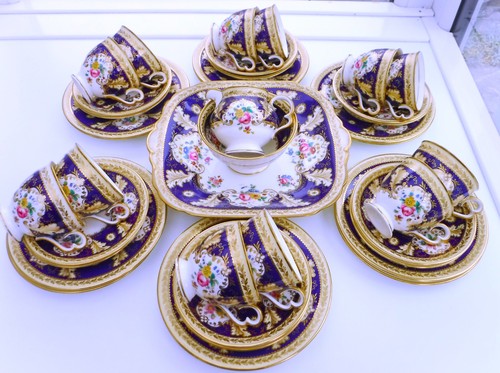 Cauldon richly gilded cobalt - cauldon,