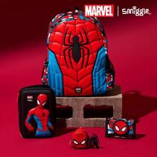 School Backpack Kids Spider Man Hero Pencil Case Bag Gift Boy Girl 6-12 Year Old