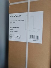 MODE BATHROOMS 8mm Wet Room Glass Panel (1950 x 800mm) & (1950 x 700mm)