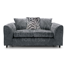 Zink Grey Corner Sofa Chenille