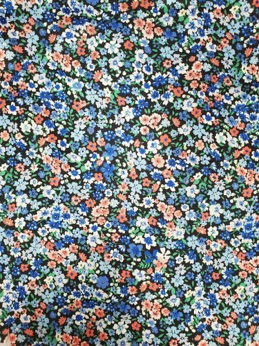 Floral ditsy fabric satin - floral,