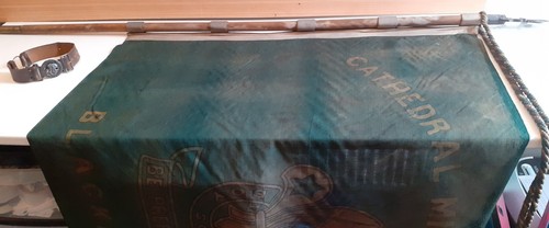 Antique large boy - boy, flag