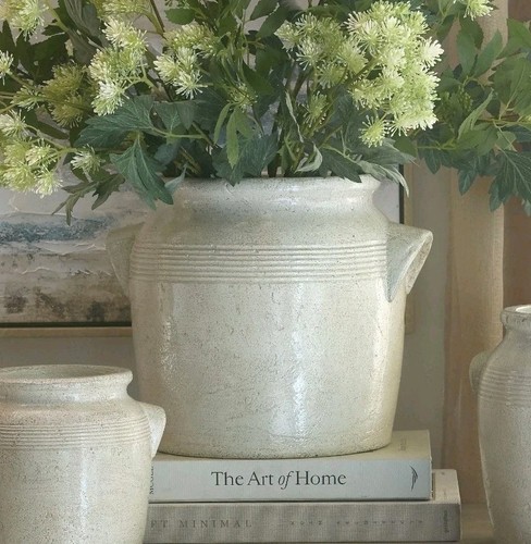 Rustic pot with handles - with, aged