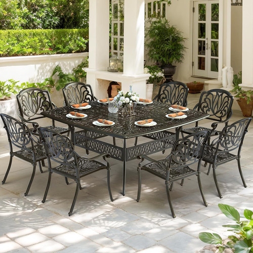 Piece patio cast - 9-piece,