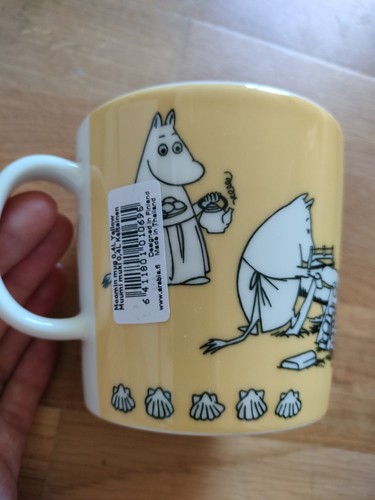 Moomin large mug yellow l - mug,