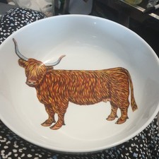 Richard Bramble highland cow  Serving Bowl large.
