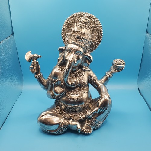 Silver lord ganesha statue - ,