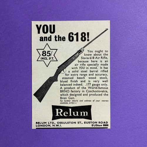 Relum 618 air rifle advert - rifle,