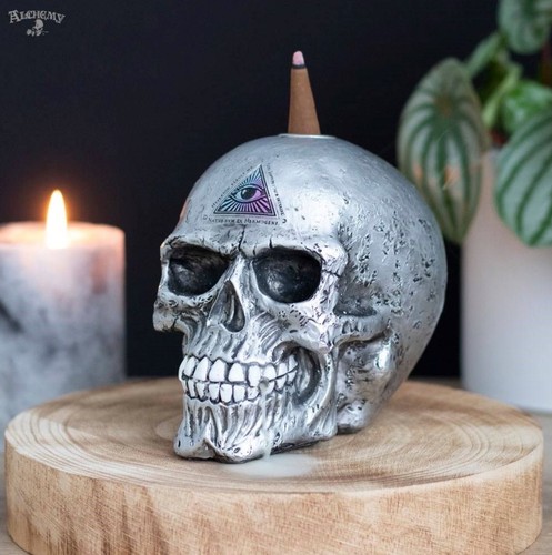 Skull backflow incense - backflow, burner