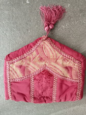Vintage hand made tea cosy Rose Pink Crepe de chine Brocade