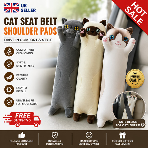 Long cat plush toy - long, soft