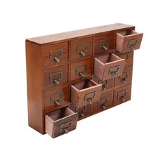 16 Drawer Wooden Desk Drawer