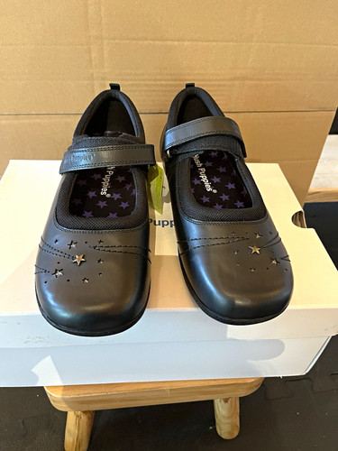 Hush puppies black leather - puppies,