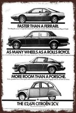 Citroen 2CV Advert Vintage