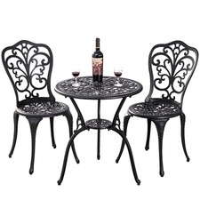 3 Piece Cast Aluminum Bistro
