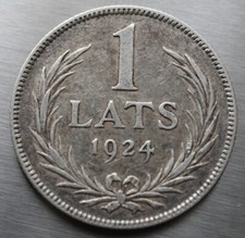 1 Lats 1924 - Latvia KM #7