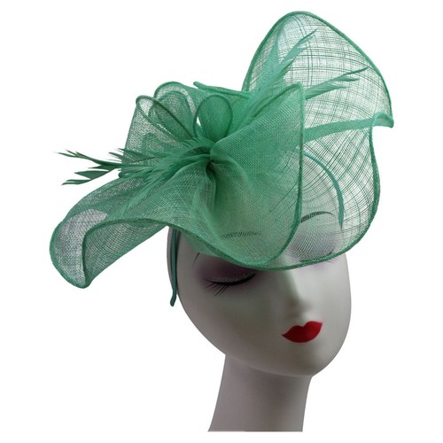 Large flower feather hair - feather, hat