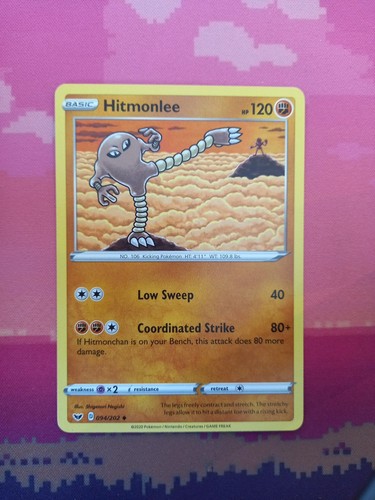 Pokemon card hitmonlee sword - pokemon,
