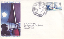 GB PO FDC: 1967 Gipsy Moth IV