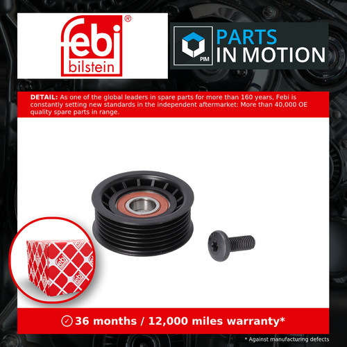 Aux belt idler pulley fits - idler,