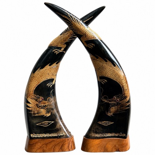 Vintage carved water buffalo - vintage,