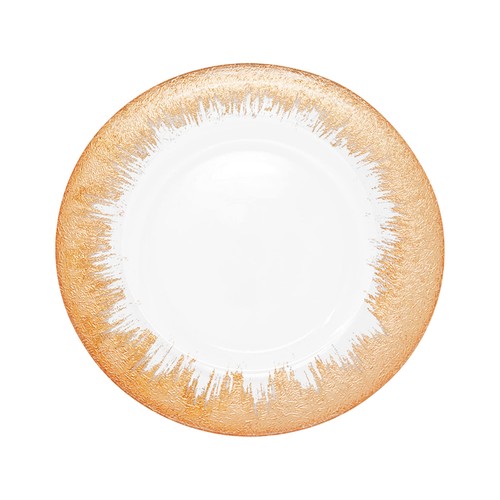Round inch glass charger - inch,
