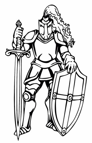 Knight vinyl decal - knight,