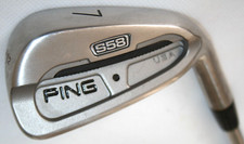 Ping S58 7 iron with Ping AWT stiff flex steel shaft - black dot lie
