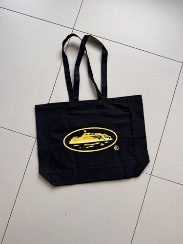 Corteiz honey black tote bag - honey,