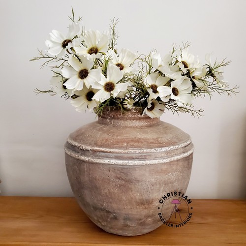 Large ceramic rustic brown - large,