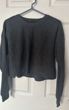 Grey Crop Jumper Size 10
