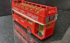 Red London Open Tourist Bus Friction Toy