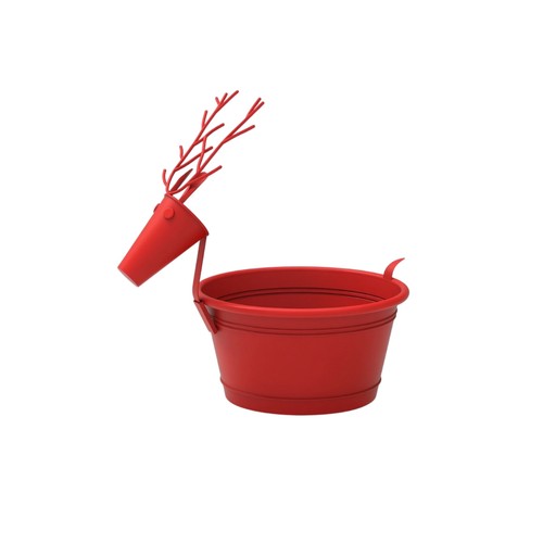 Deer planter decorative - decorative, metal