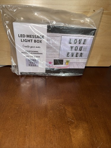 Nwt led message - light, box