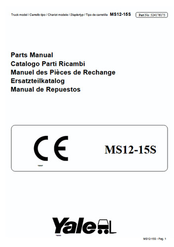 Yale ms12 15s b855 - pallet, jack
