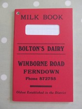 VINTAGE MILK ROUND BOOK