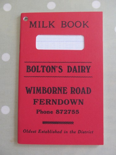 Vintage milk round book - round,