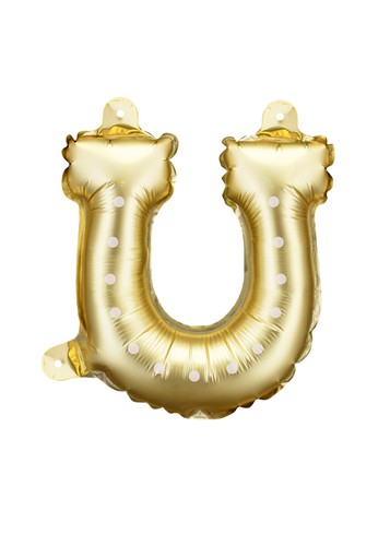 Gold lucky horseshoe - gold,