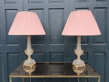 Pair of glass and gilt metal