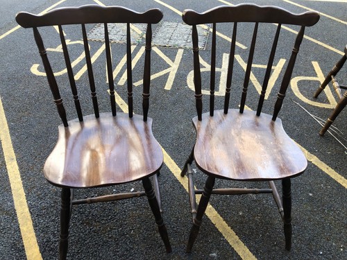 Spindle back dining chairs 2 - spindle,