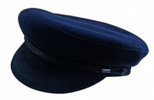 Breton Cap braided navy wool