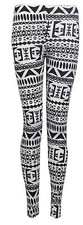 NEW PLUS SIZE PRINTED WOMEN LADIES FULL LENGTH STRETCH PLAIN LEGGINGS SIZES 8-26