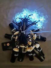 Guinness Draught Pint Beer Glasses & Snowflakes Holiday String Lights HTF