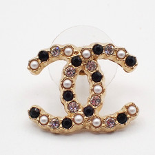 CHANEL CC Logo Rhinestone