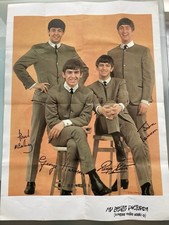 BEATLES  HI-BROW Greetings Card  Promo Poster 1964  ( RARE)
