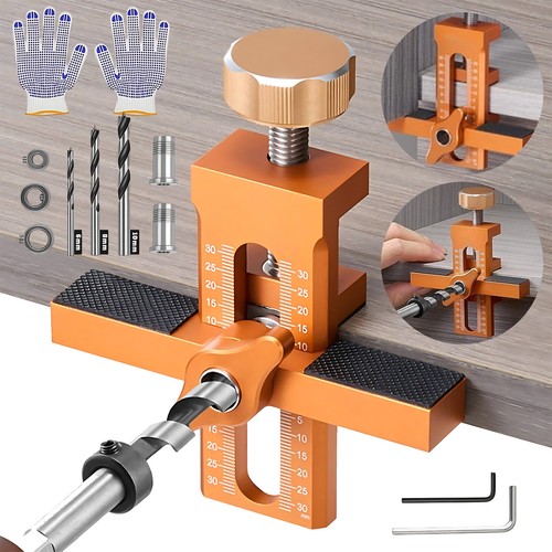 Cabinet door installation jig - installation,